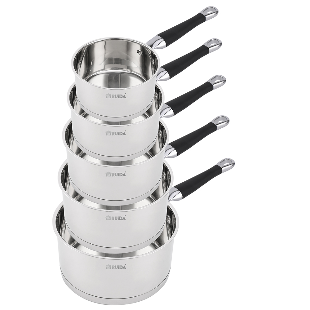 Multipurpose Kitchen Utensils Cookware Set Stainless Steel Saucepan