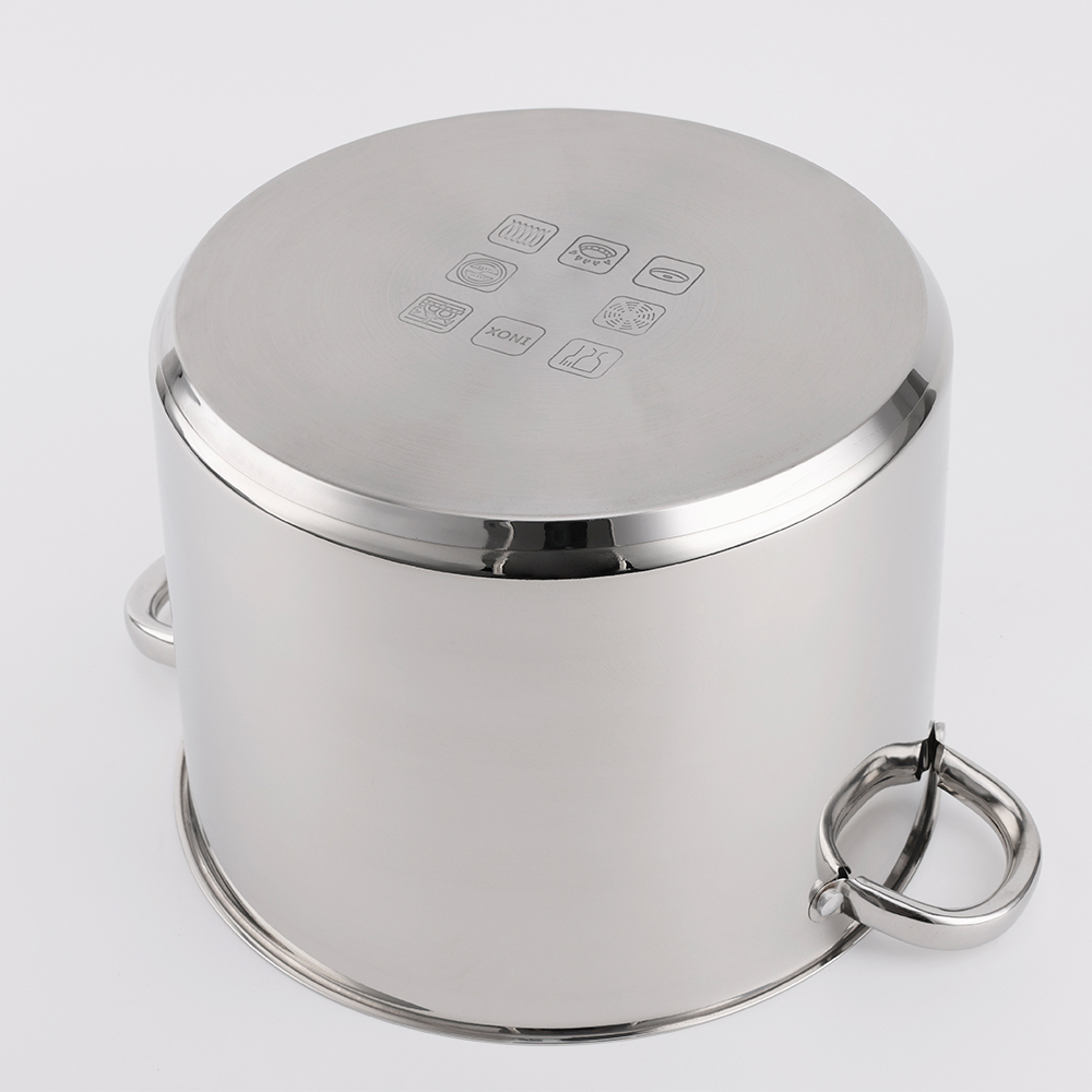 Kitchen Soup Stock Pot 3PCS Stainless Steel Couscous Pot with Steamer