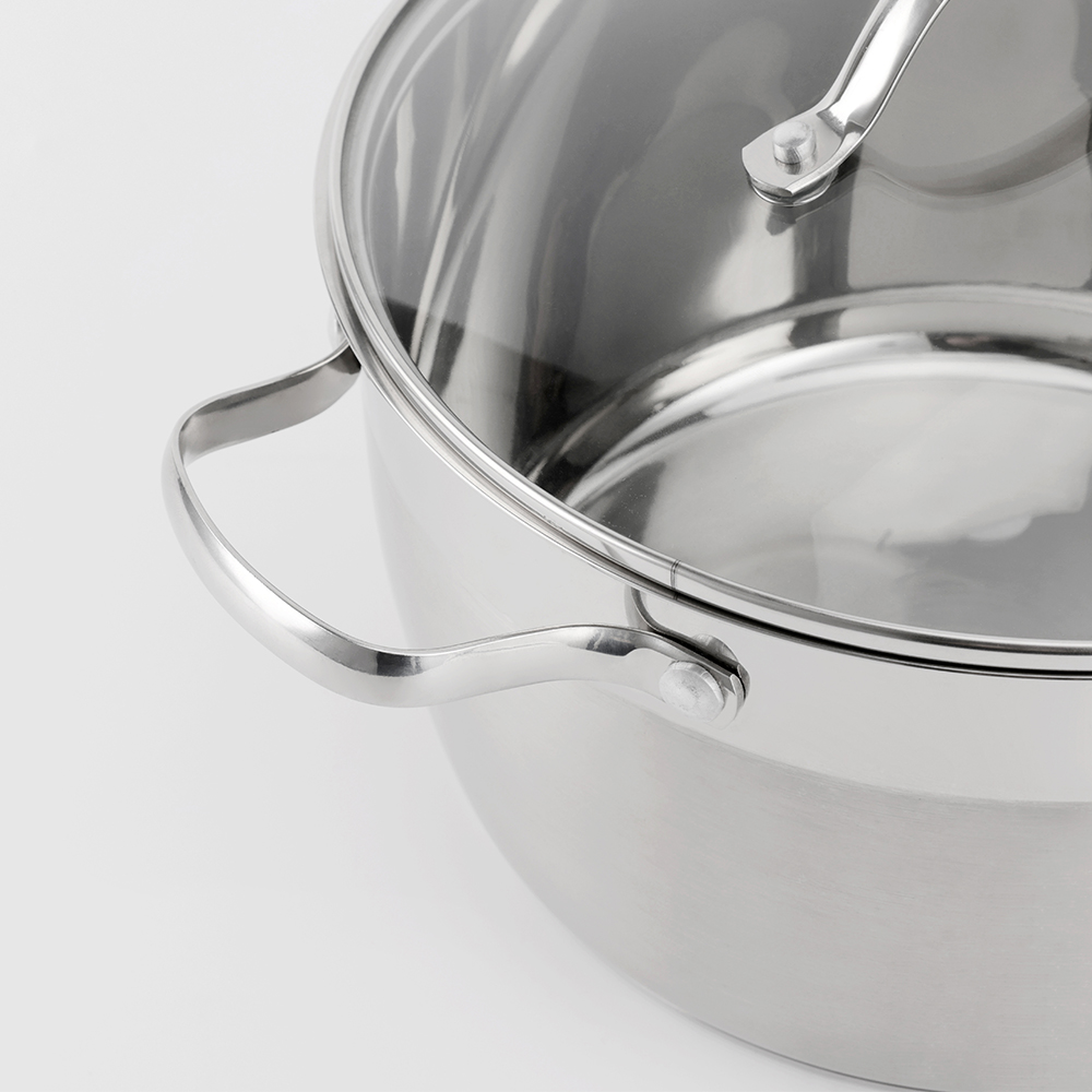 Wholesale 10 PCS Non-Stick Cooking Pots Stainless Steel Kitchen Ware Cookware Sets