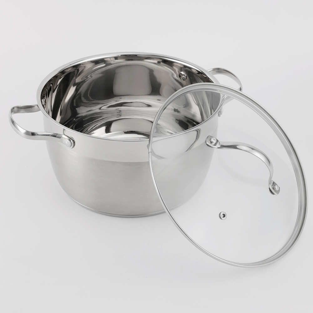 Wholesale 10 PCS Non-Stick Cooking Pots Stainless Steel Kitchen Ware Cookware Sets