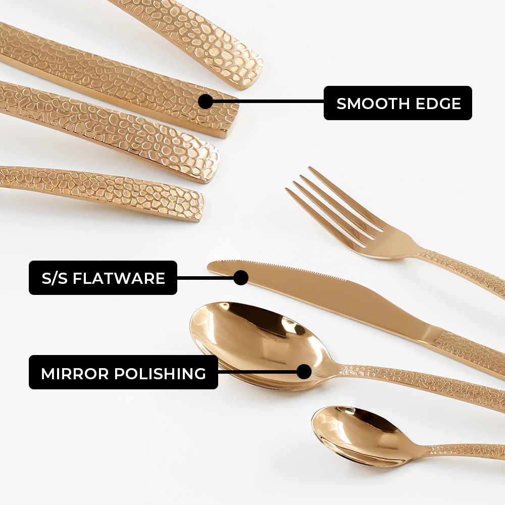 High Quality 4PCS Tableware Stainless Steel Cutlery Set with Restaurant Home