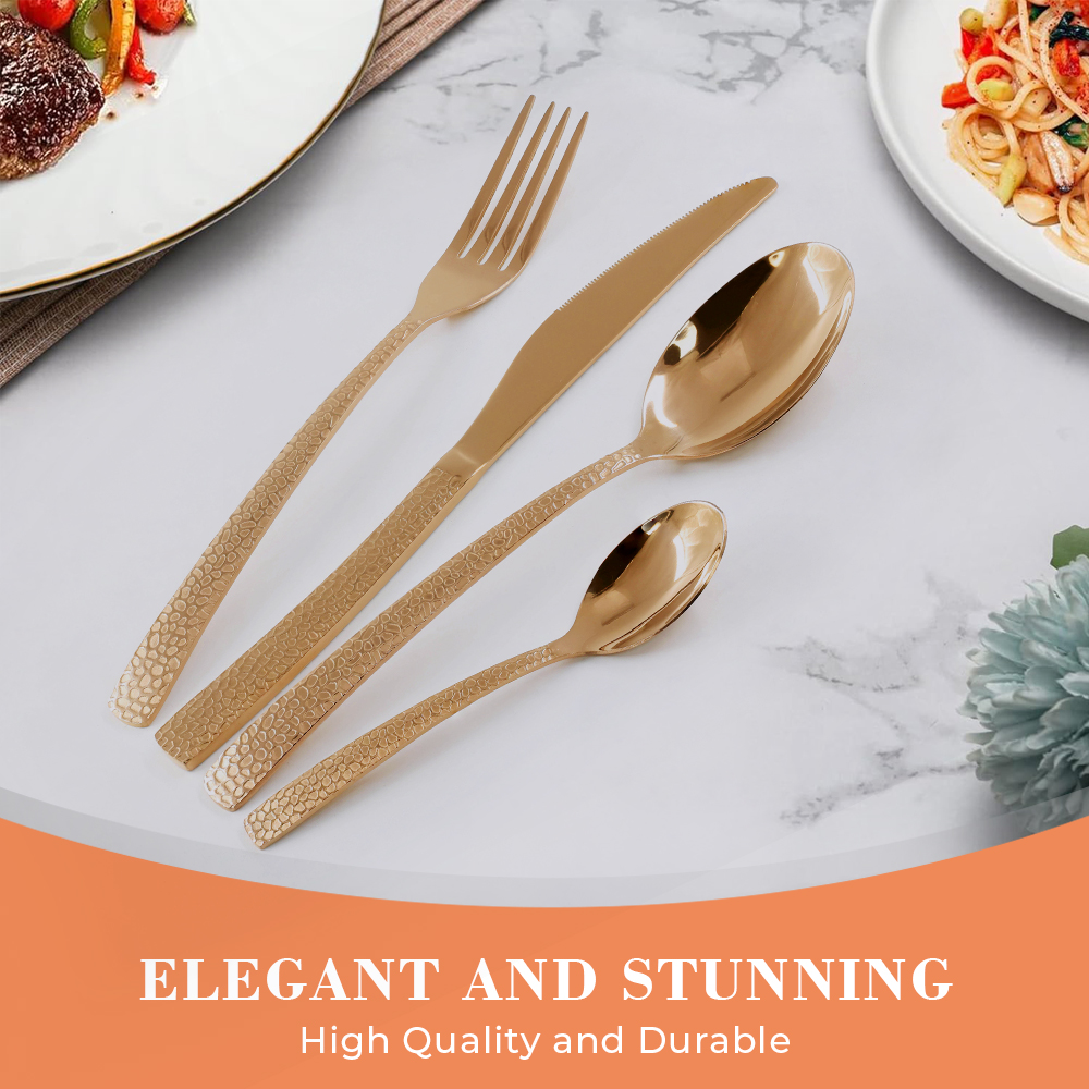 High Quality 4PCS Tableware Stainless Steel Cutlery Set with Restaurant Home