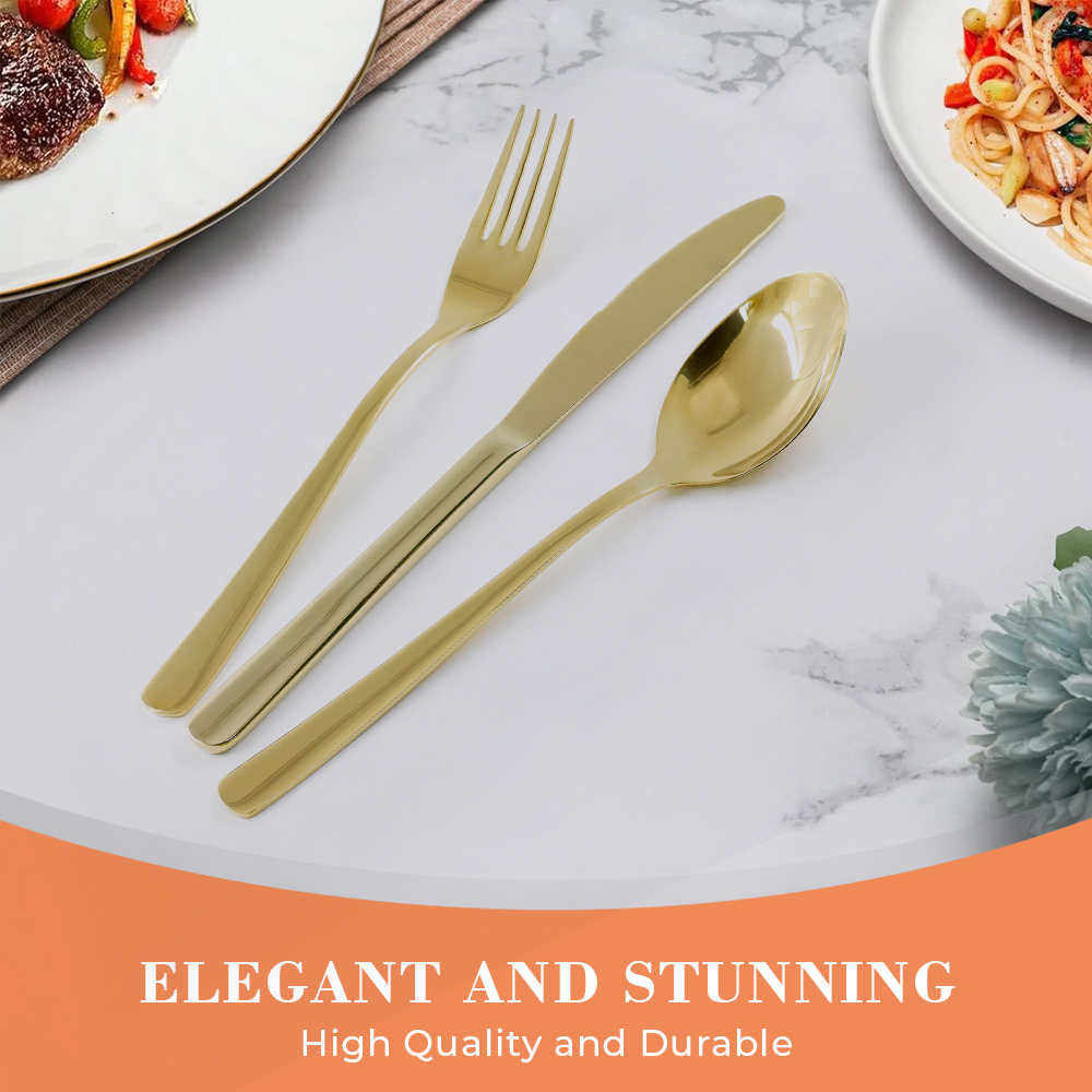 Stainless Dinnerware Fork Spoon and Knife Sets Cutlery