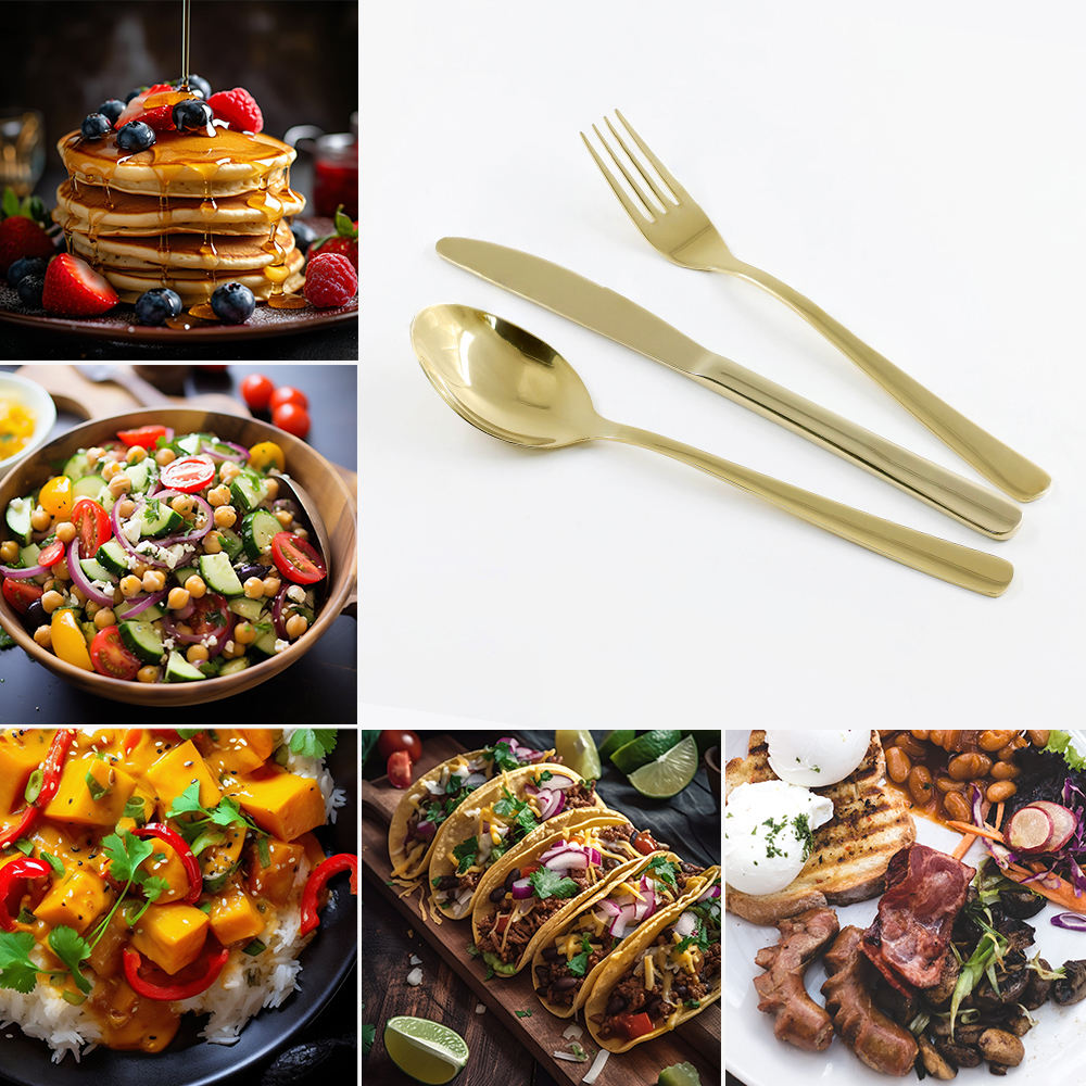 Stainless Dinnerware Fork Spoon and Knife Sets Cutlery
