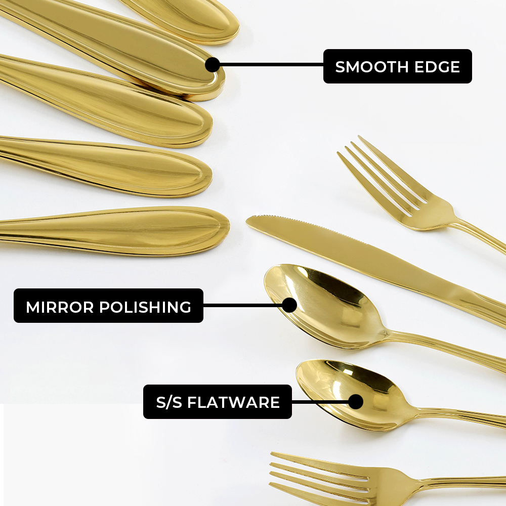 Knife Fork Spoon Cutlery Stainless Steel Tableware Flatware Set for Star Hotel