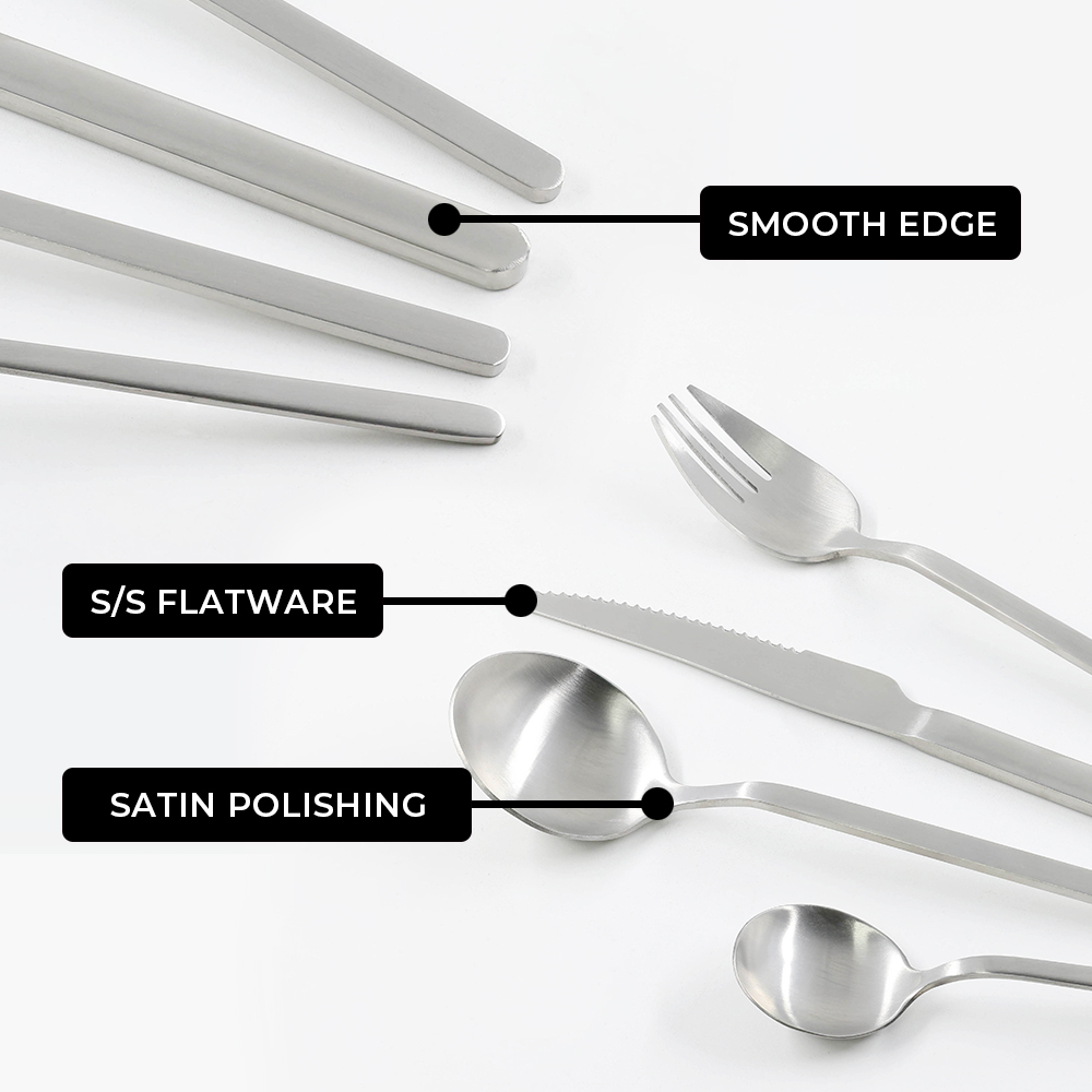 Heavy Duty Stainless Steel Flatware for Cutlery Sets with Mirror Polished