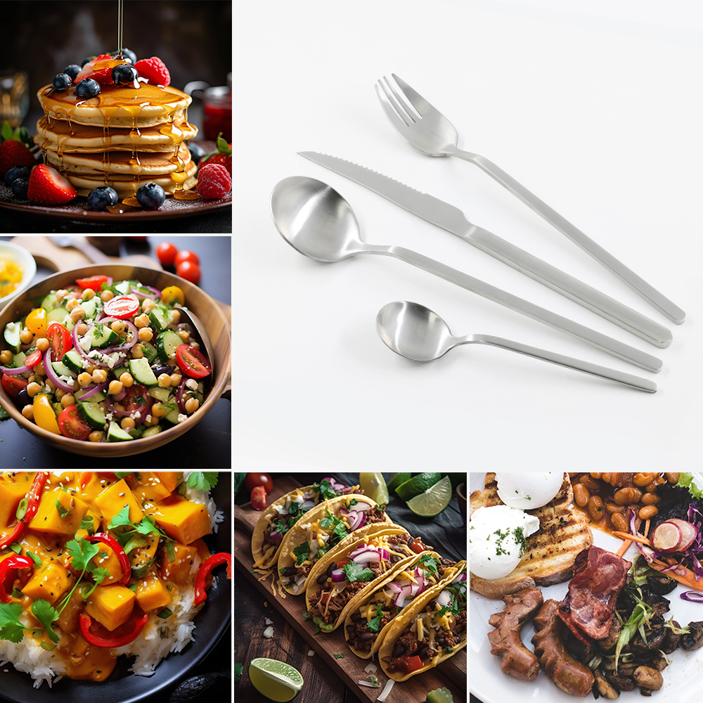 Heavy Duty Stainless Steel Flatware for Cutlery Sets with Mirror Polished