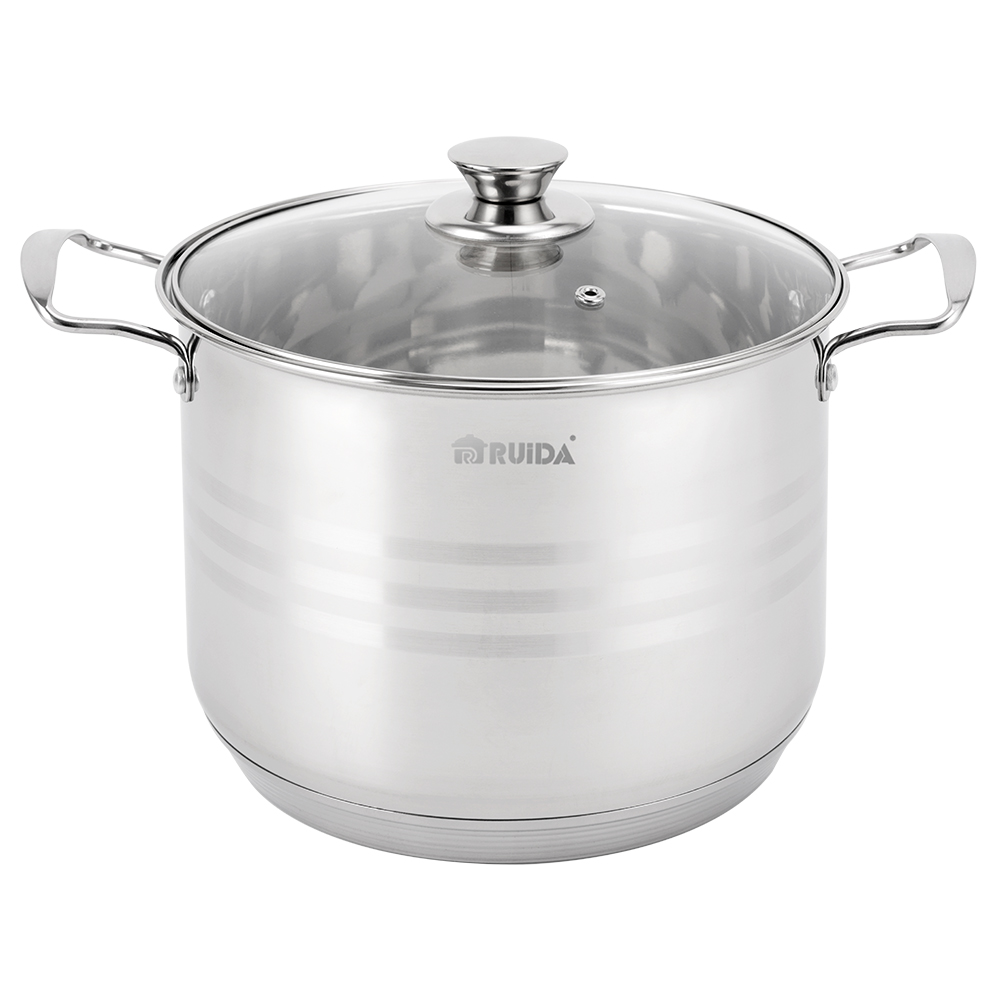 Custom Home Appliance Kitchen Non Stick Cooking Pot Set Stainless Steel Cookware