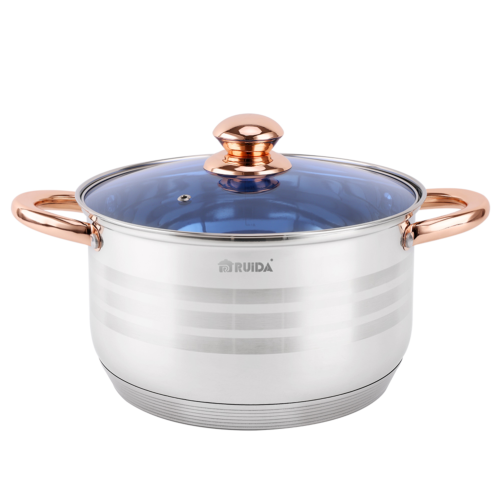 Stainless Classic 12 PCS Cookware Set with Saucepans, Saute Pans, & Skillets