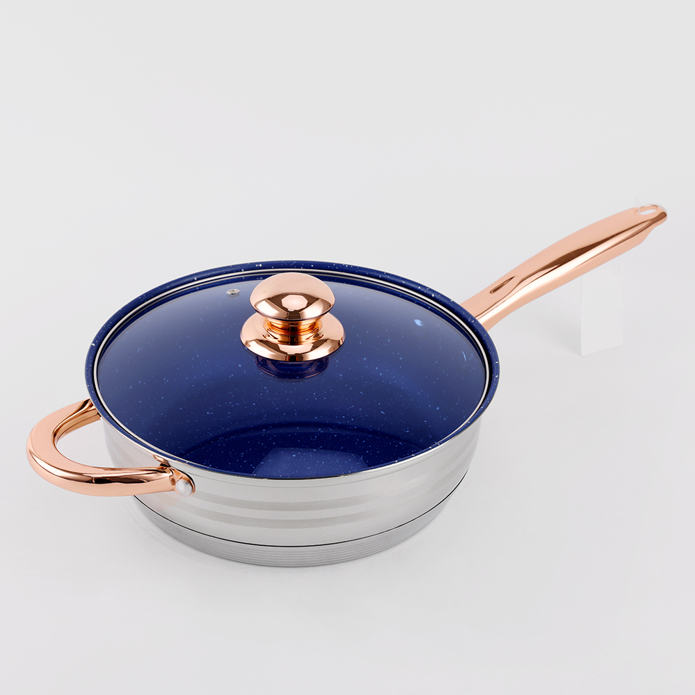 Stainless Classic 12 PCS Cookware Set with Saucepans, Saute Pans, & Skillets
