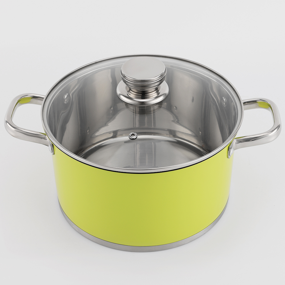 Stainless Steel 12PCS Cookware Set Thickening Double Bottom Cooking Pot Set