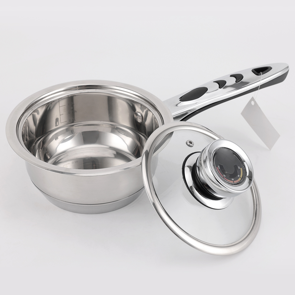 16/18PCS High Quality Kitchen Wide Edge Cooking Pot Soup Stock Pots Cookware Casserole Pot