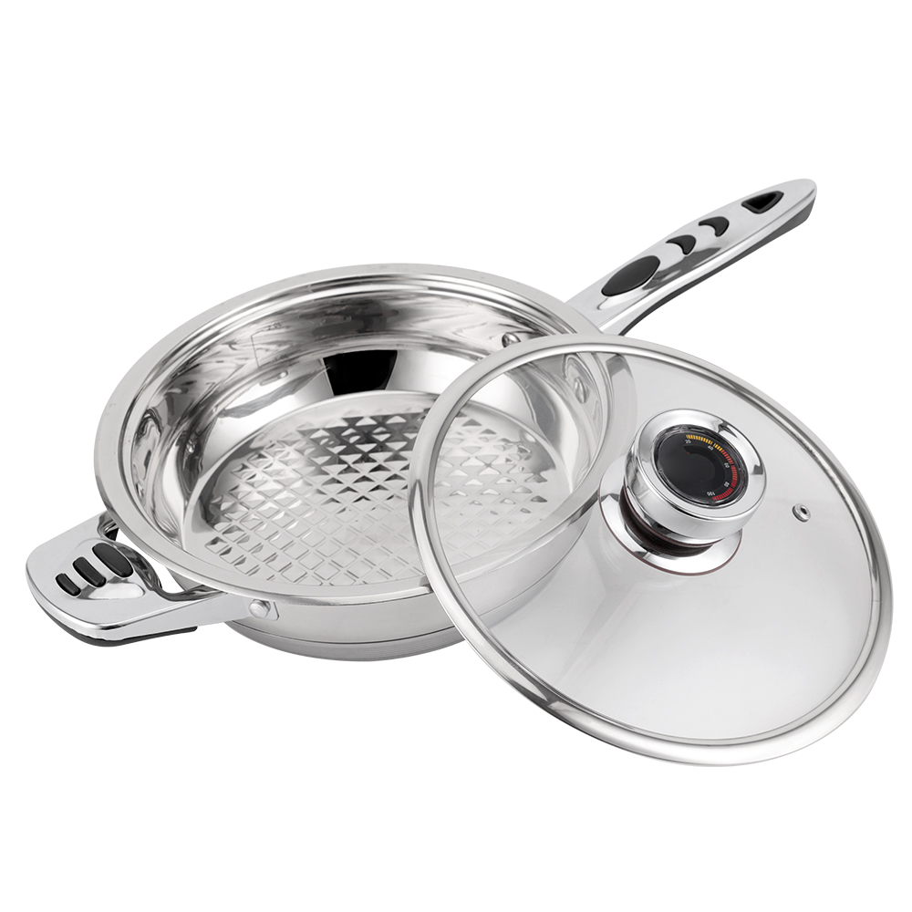 16/18PCS High Quality Kitchen Wide Edge Cooking Pot Soup Stock Pots Cookware Casserole Pot