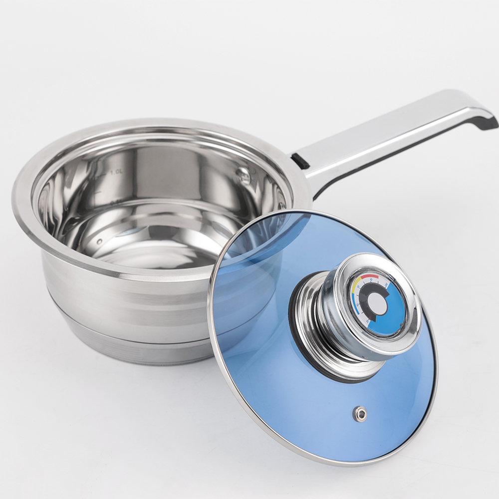 Stainless Steel Cookware Set 17 PCS with Temperature Knob