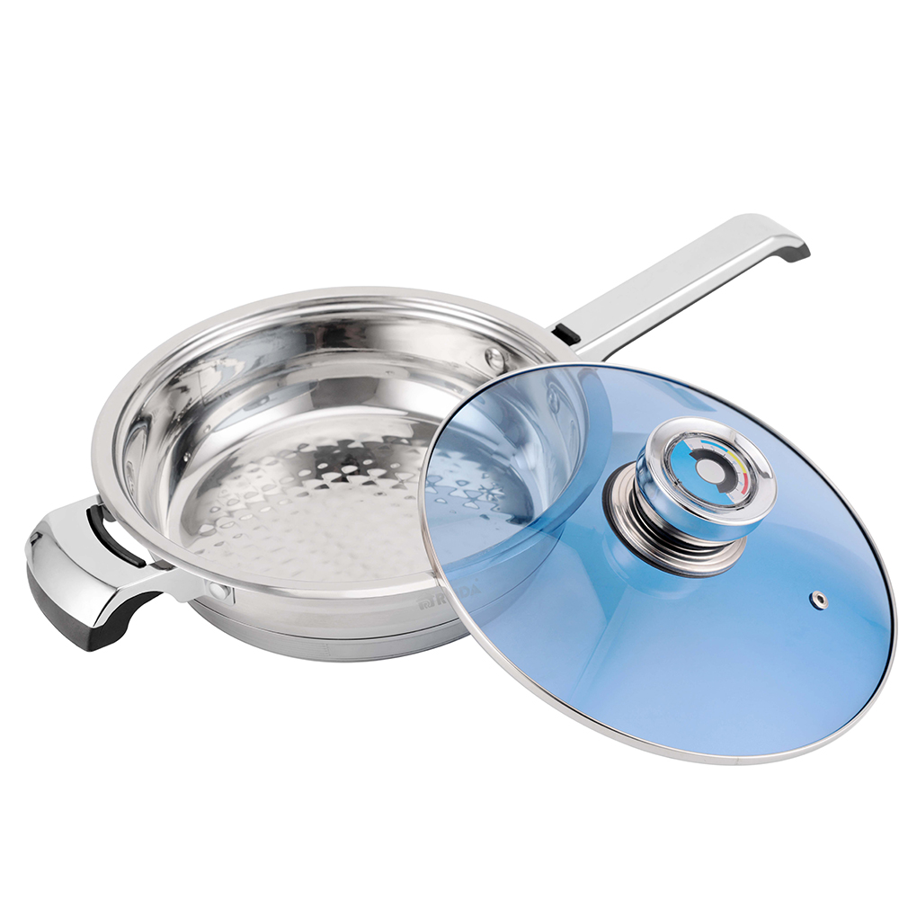 Stainless Steel Cookware Set 17 PCS with Temperature Knob