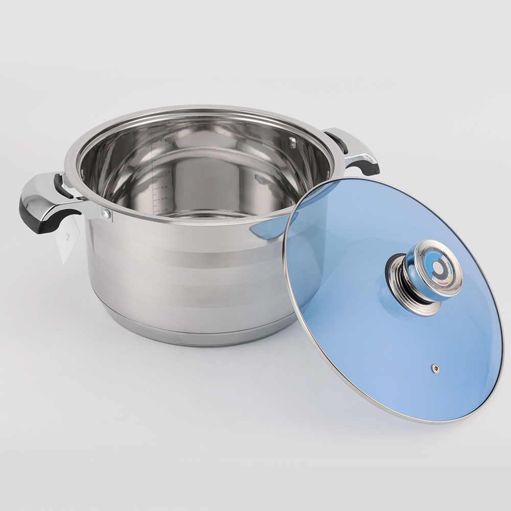 Stainless Steel Set Pot with Thickened Lid, Milk Pot, Double Handle Soup Pot, Gas Stove