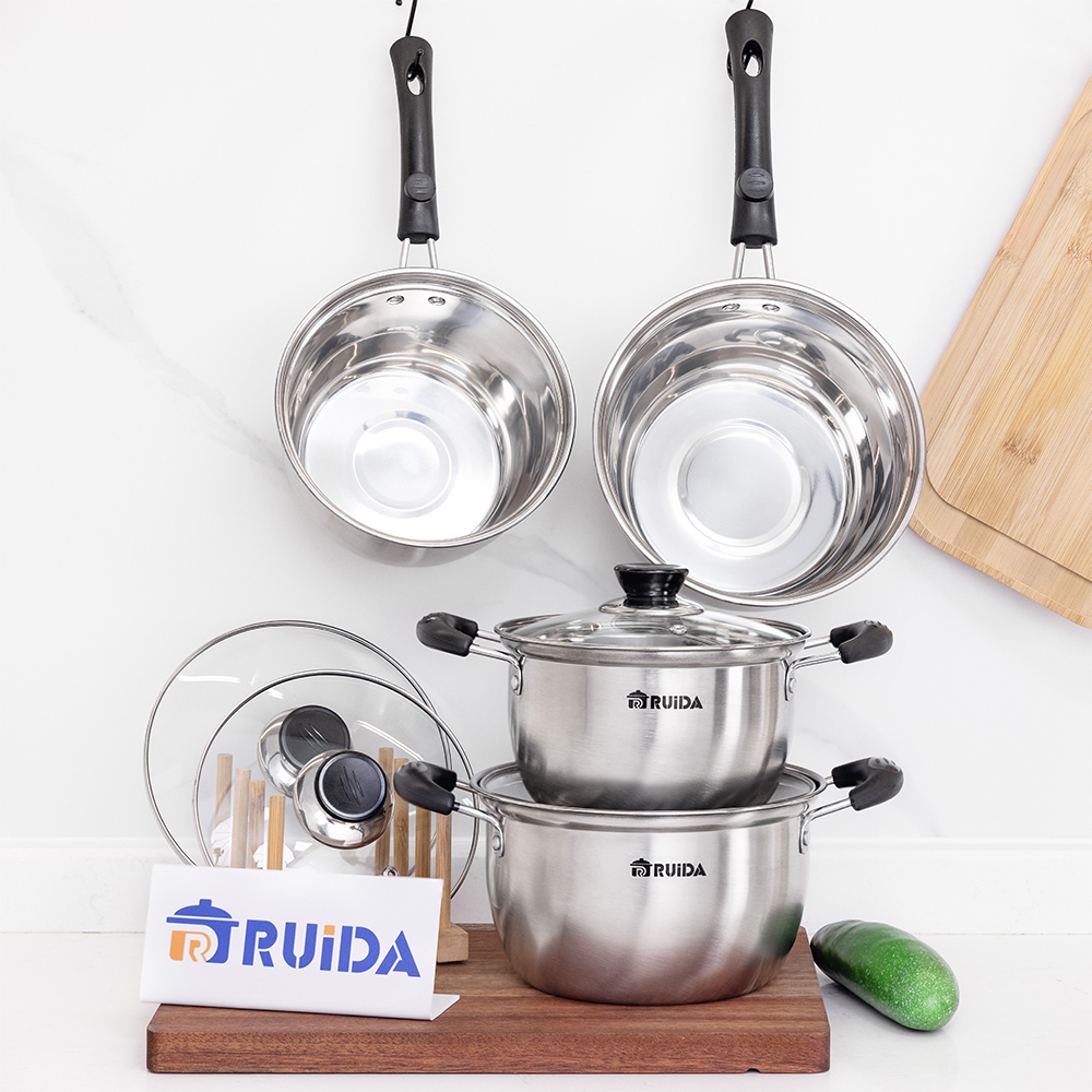 China Wholesale Cookware Set, Stainless Steel Cookware Set 8PCS