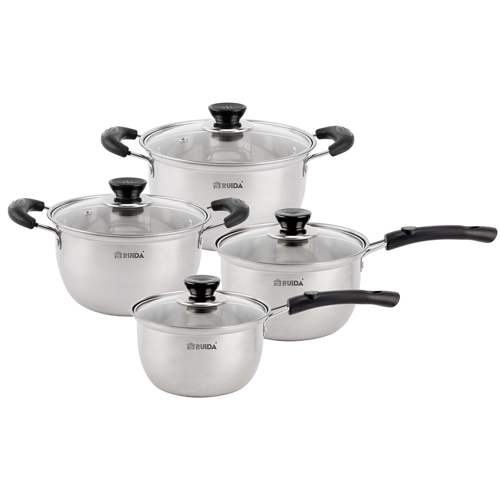 China Wholesale Cookware Set, Stainless Steel Cookware Set 8PCS