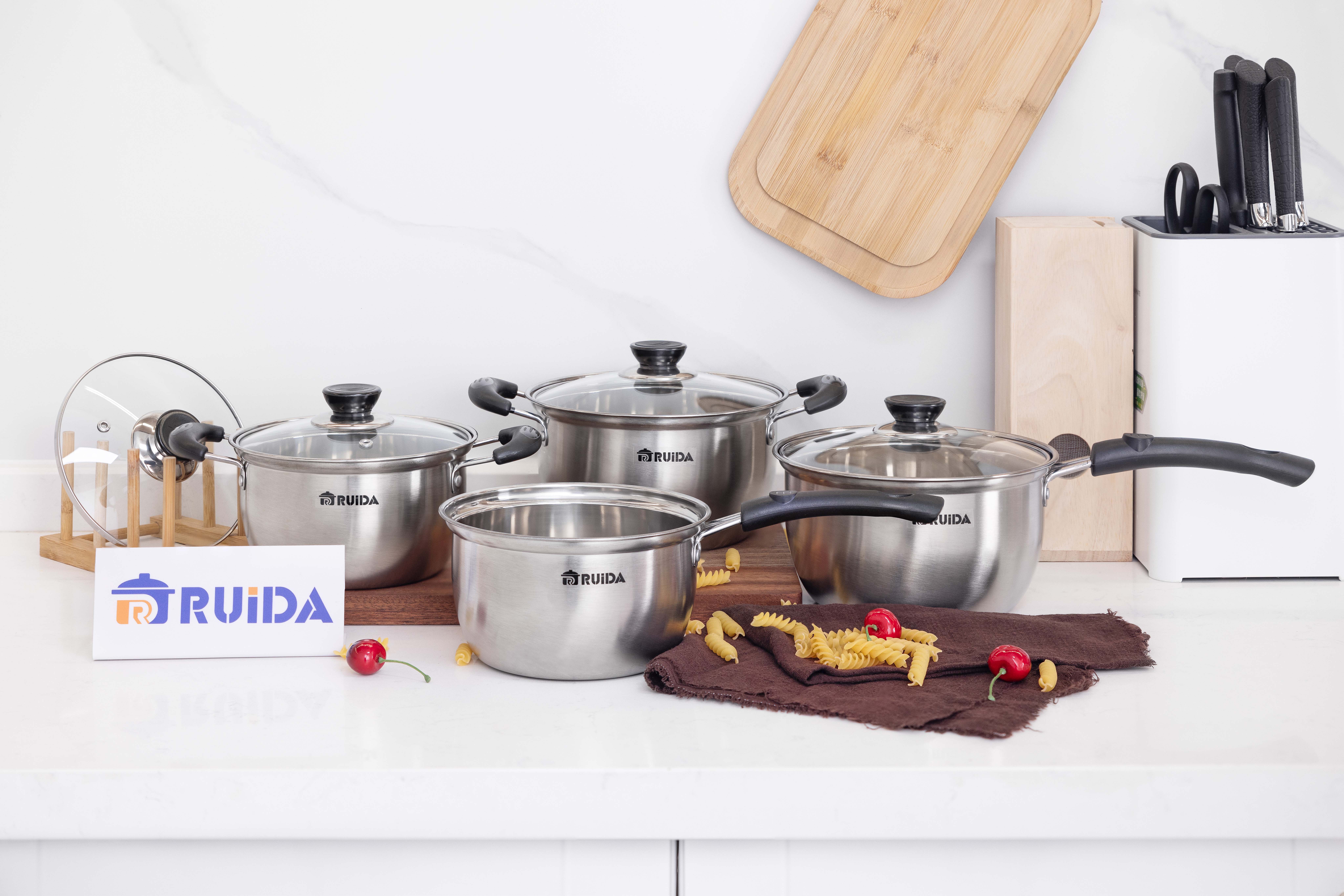 China Wholesale Cookware Set, Stainless Steel Cookware Set 8PCS