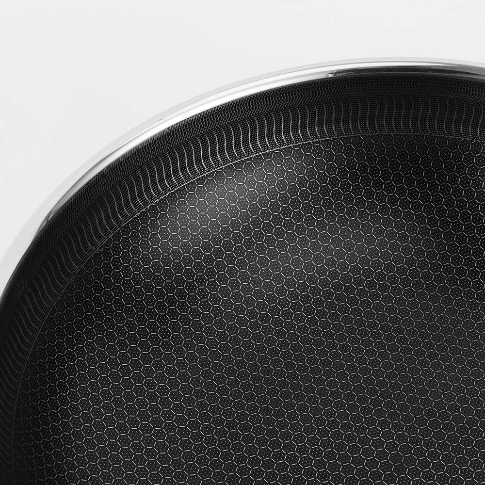 Manufacturer Tri-Ply Non Stick Honeycomb Stainless Steel Kitchen Cookware