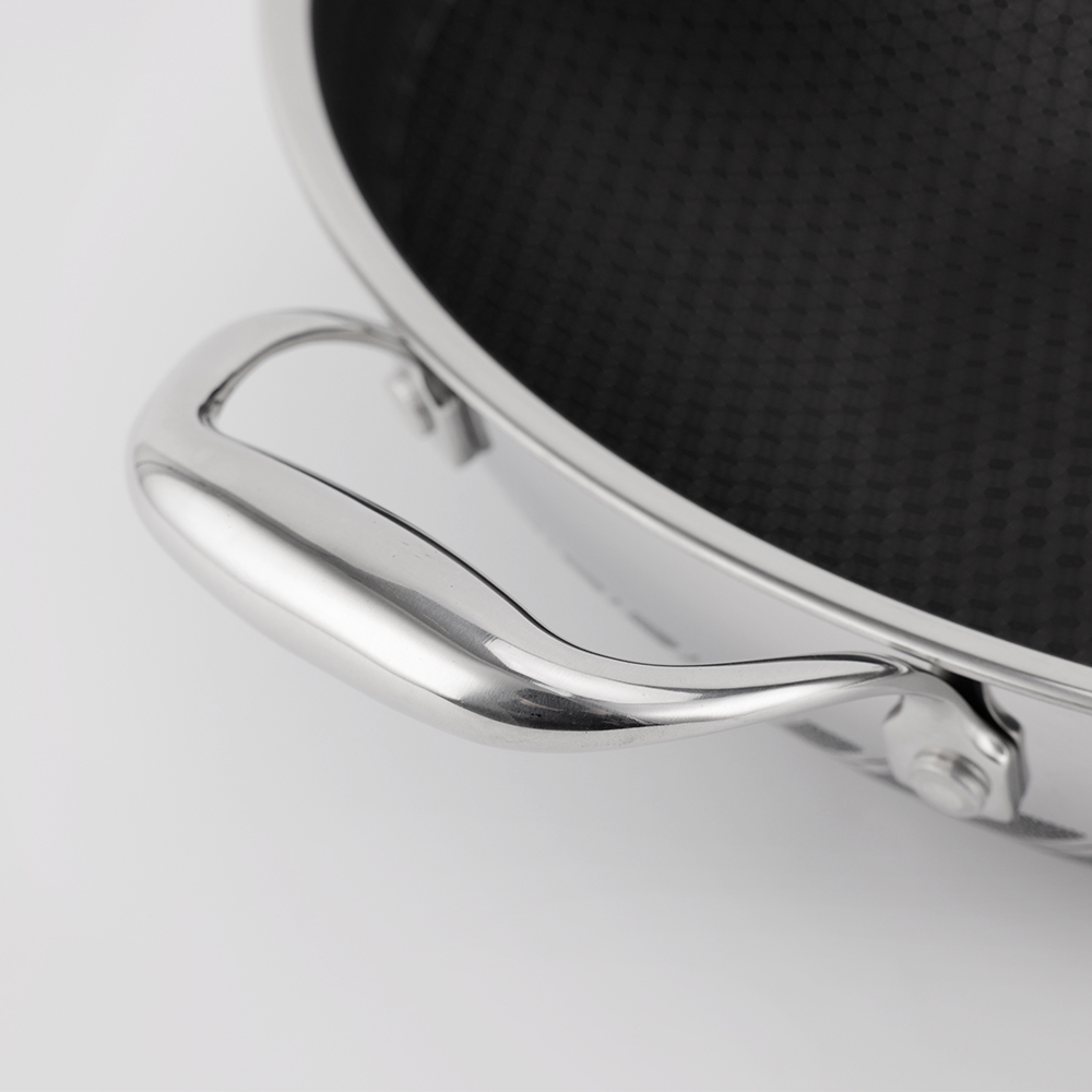 Manufacturer Tri-Ply Non Stick Honeycomb Stainless Steel Kitchen Cookware