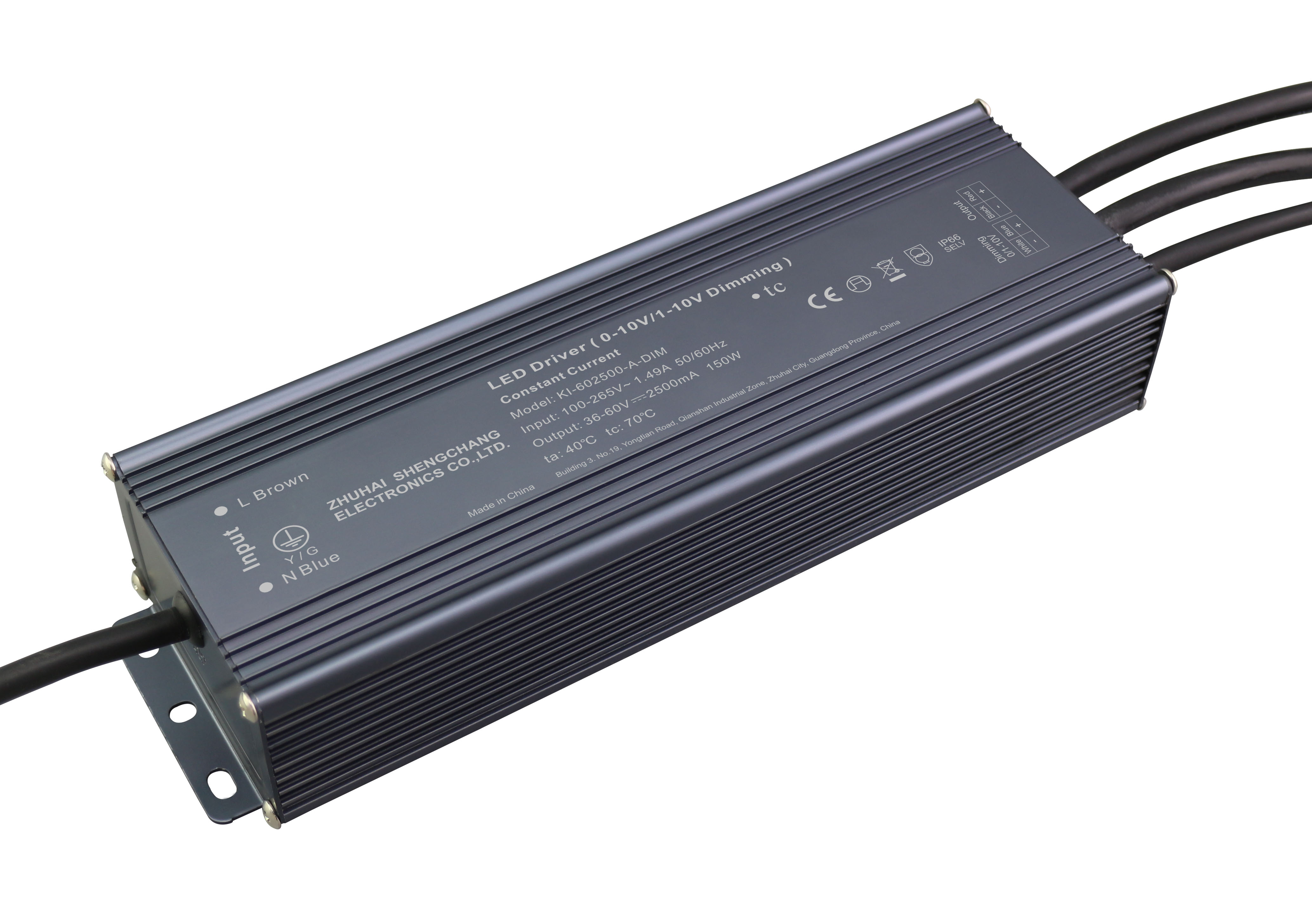 KI-A-DIM Series 150W 0/1-10V constant current dimmable LED driver