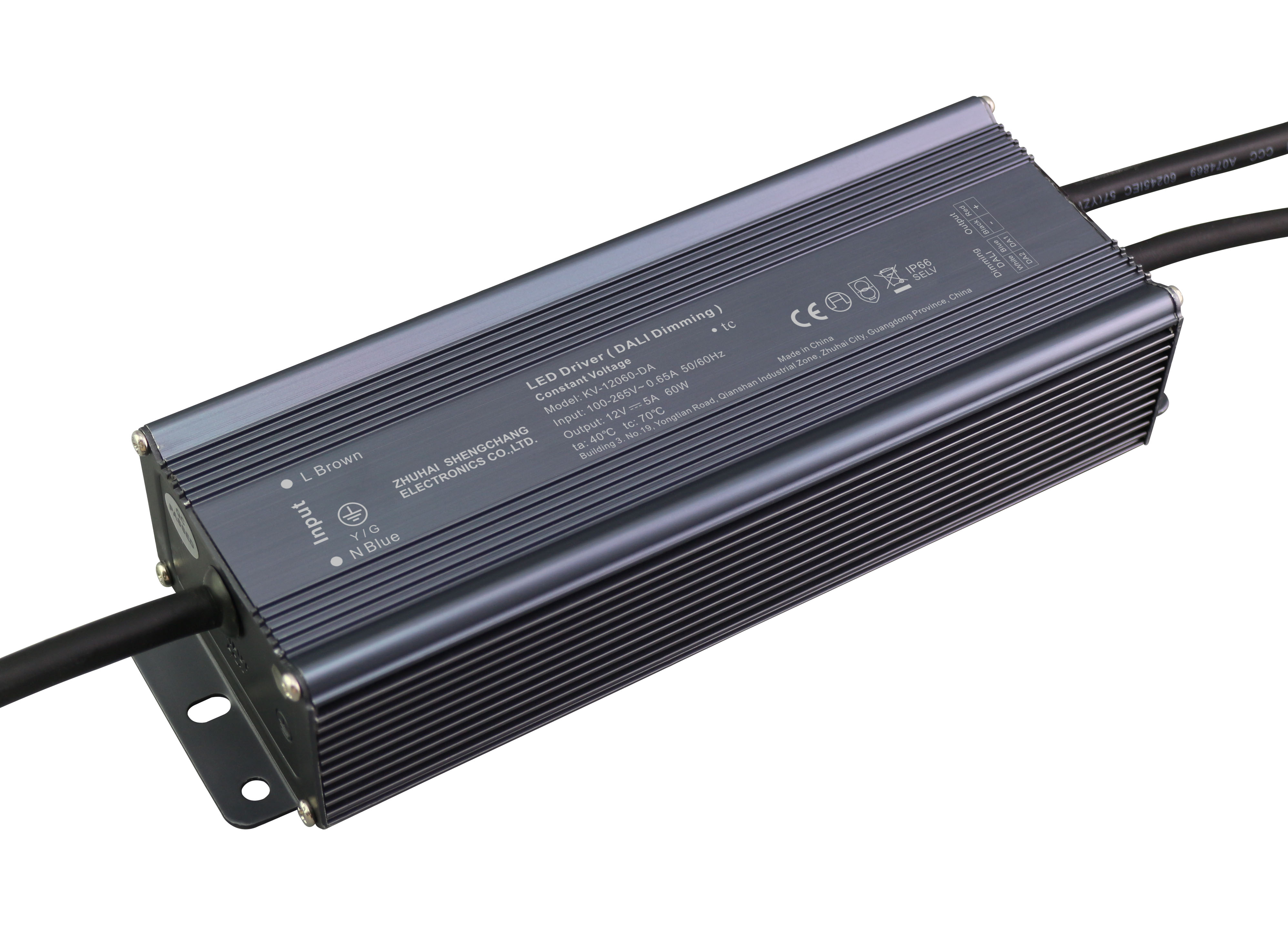 KV-DA Series 60W DALI constant voltage dimmable LED driver