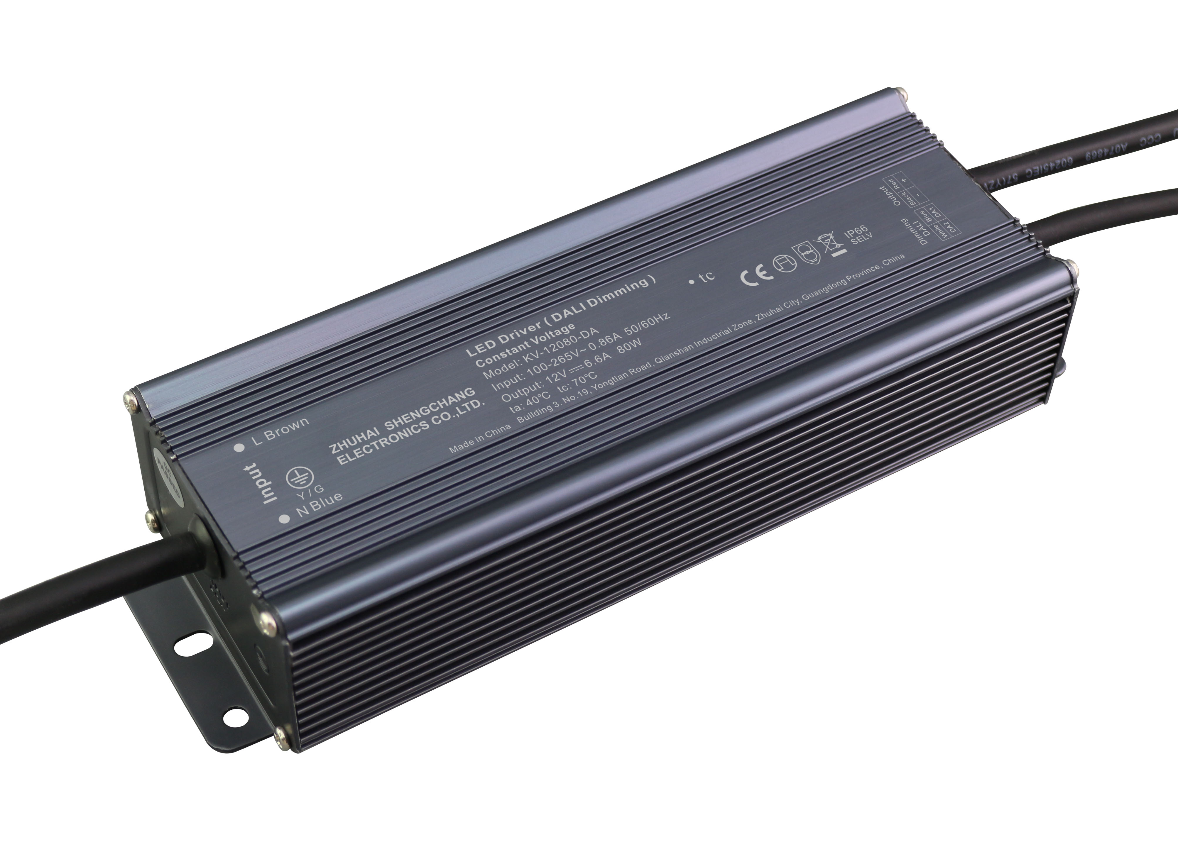 KV-DA Series 80W DALI constant voltage dimmable LED driver