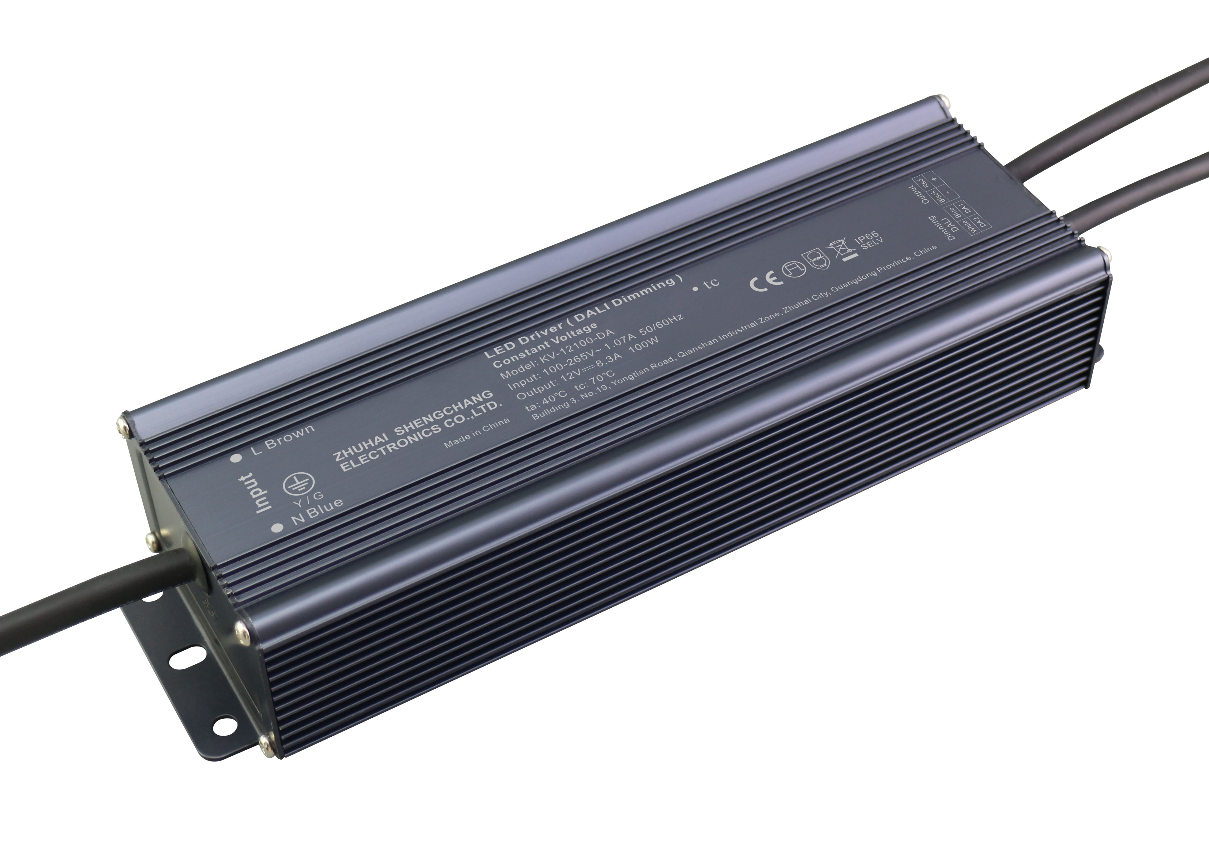 KV-DA Series 100W DALI constant voltage dimmable LED driver