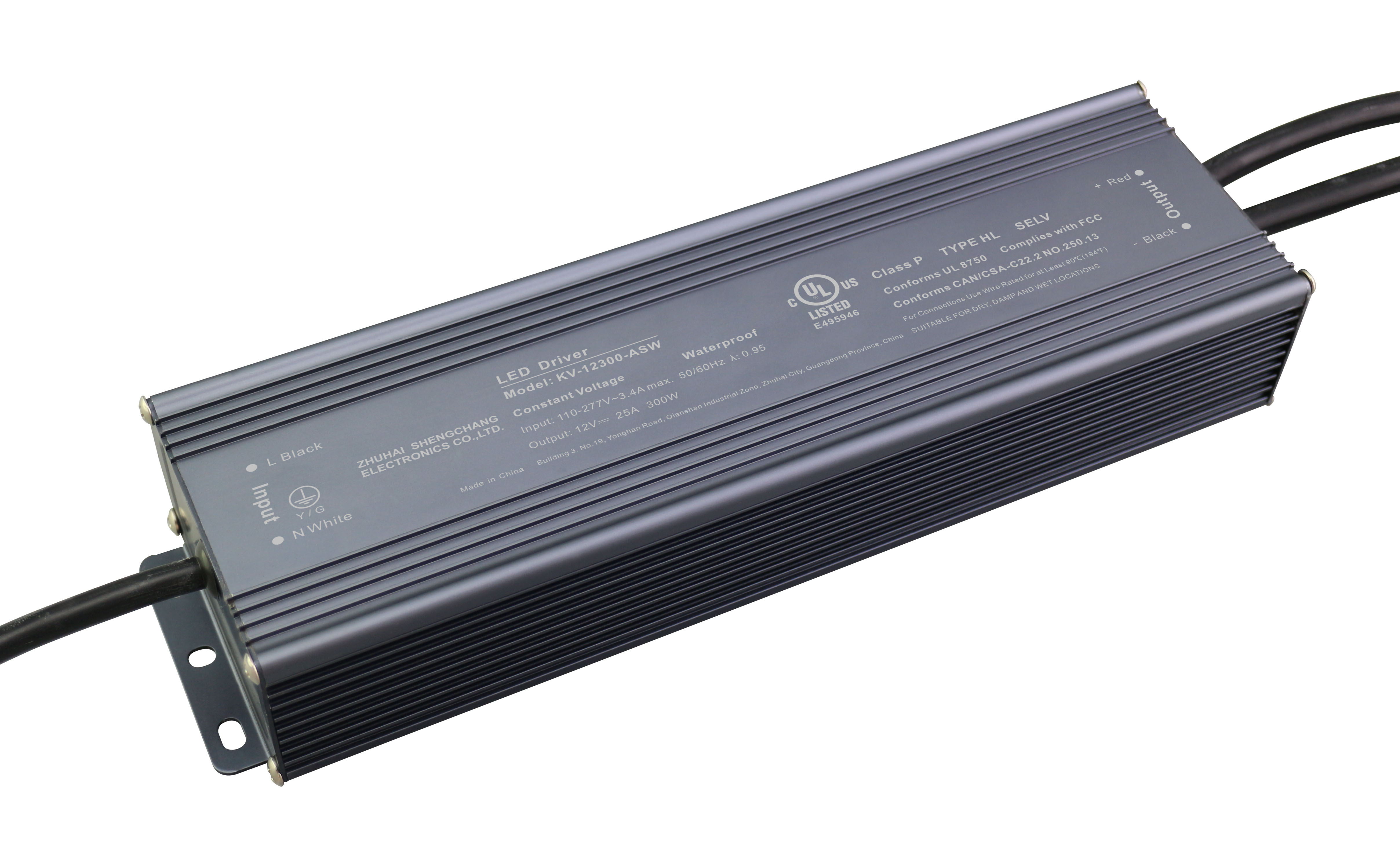 KV-ASW Series 300W Constant Voltage Non-Dimming LED Driver