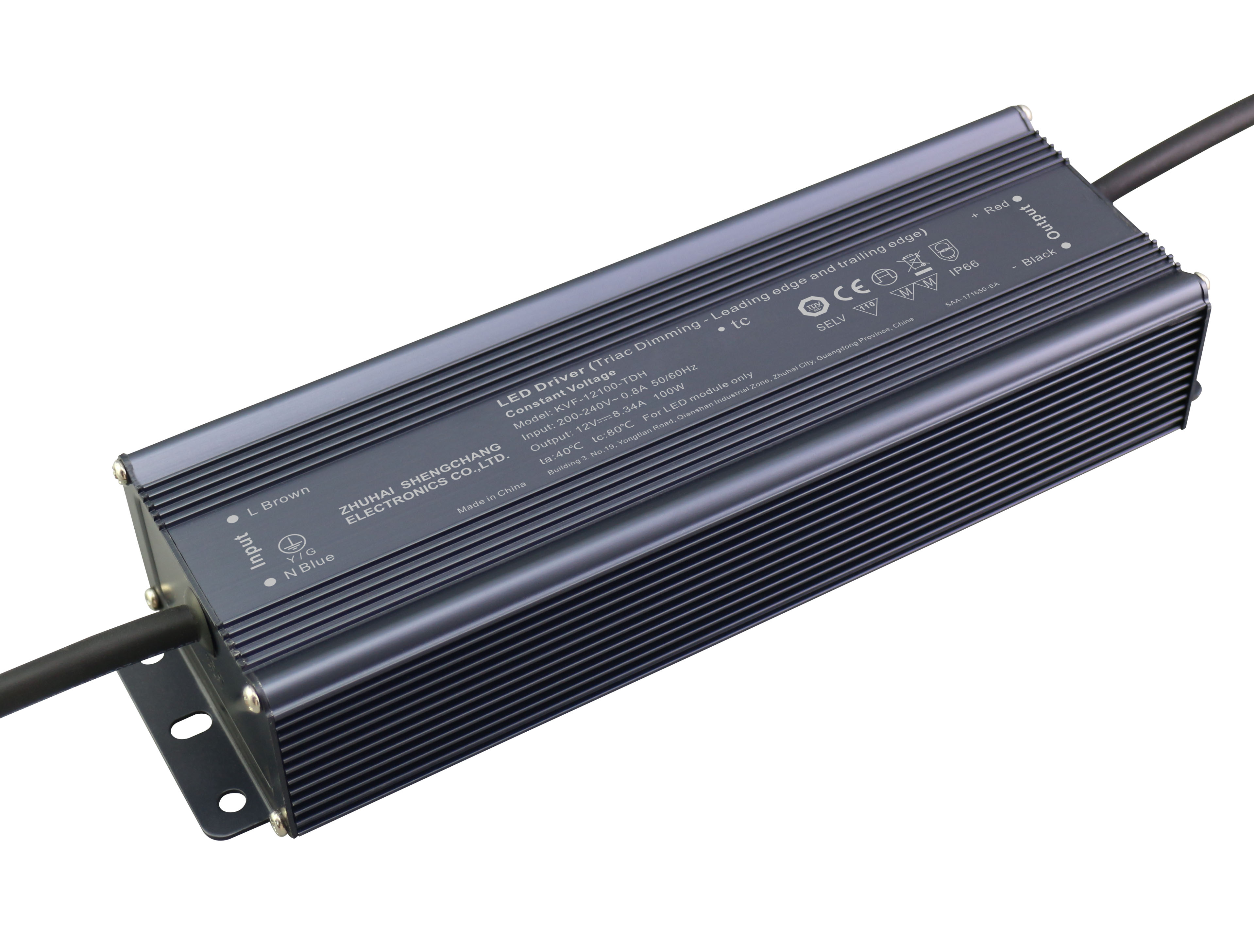 KVF-TDH series 100W Constant Voltage Triac Dimmable LED Driver