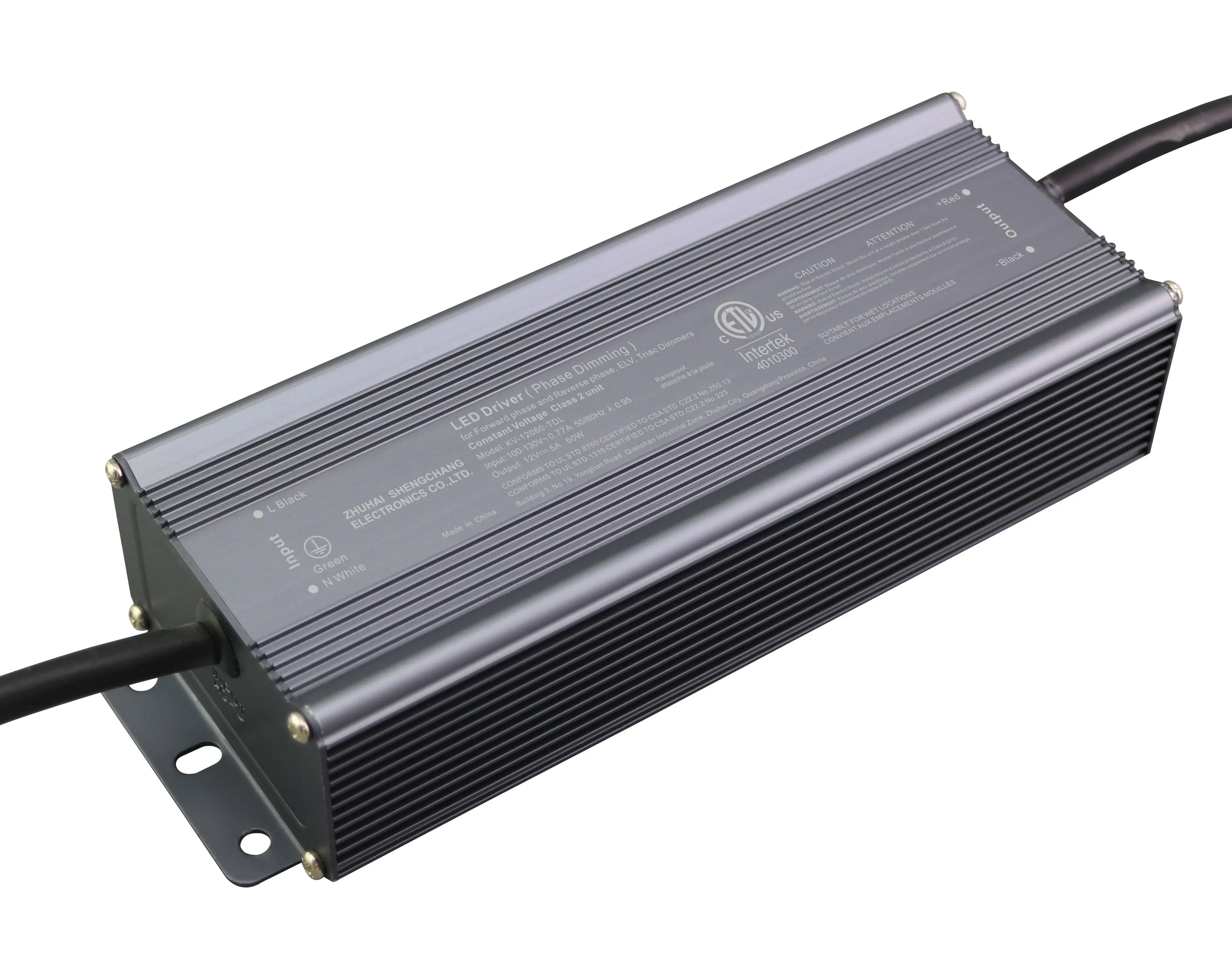 etl认证 60w 12v/24v 可控硅调光电源