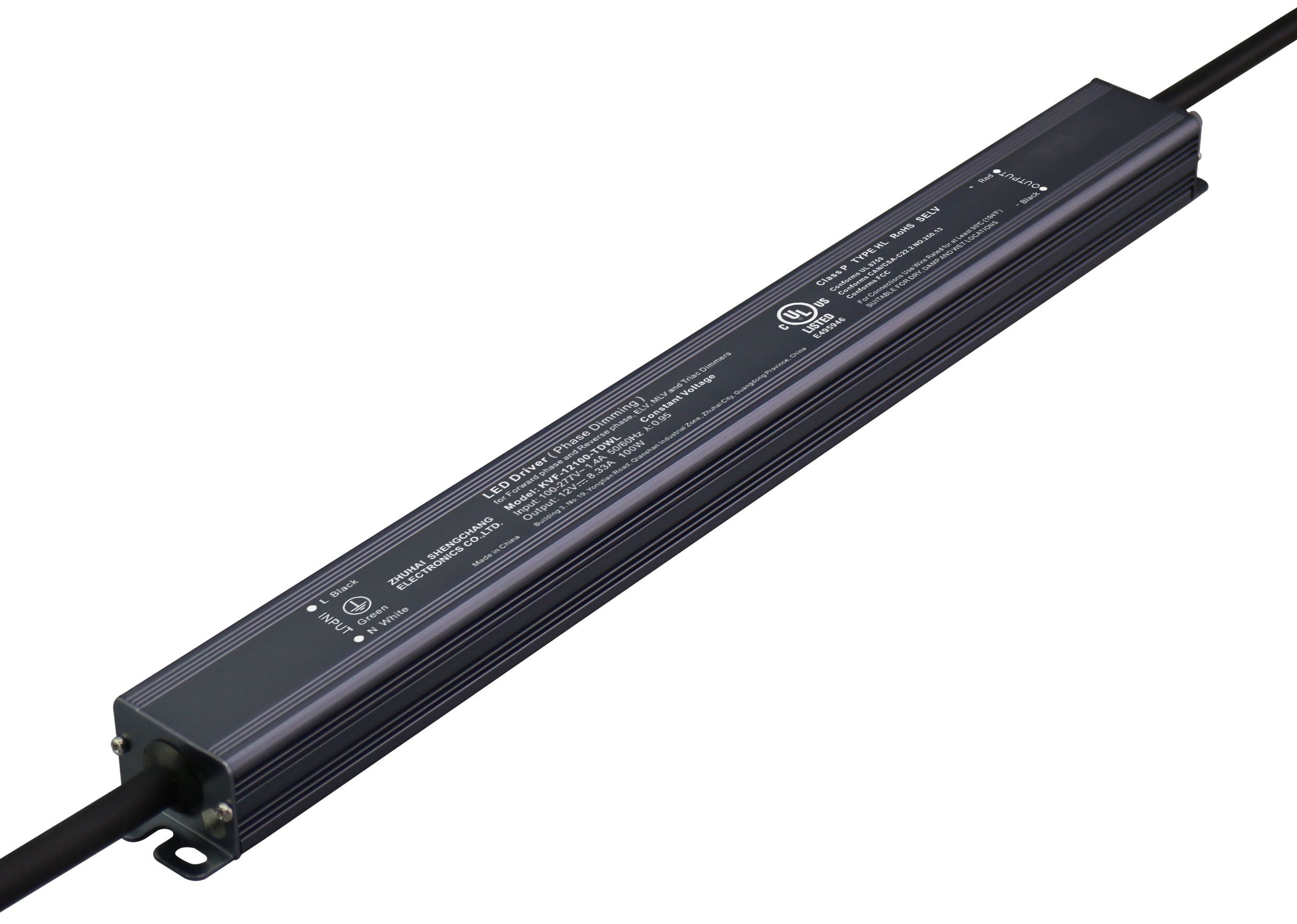 KVF-TDWL Series 96W Constant Voltage Triac Dimmable LED driver
