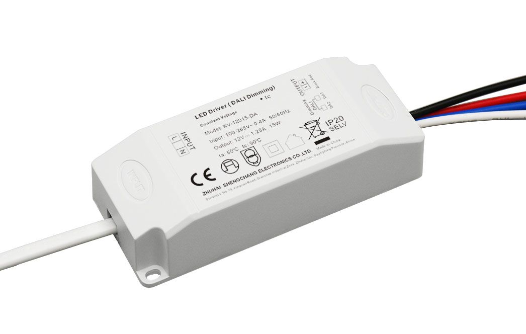 KV-DA Series 15W DALI constant voltage dimmable LED driver