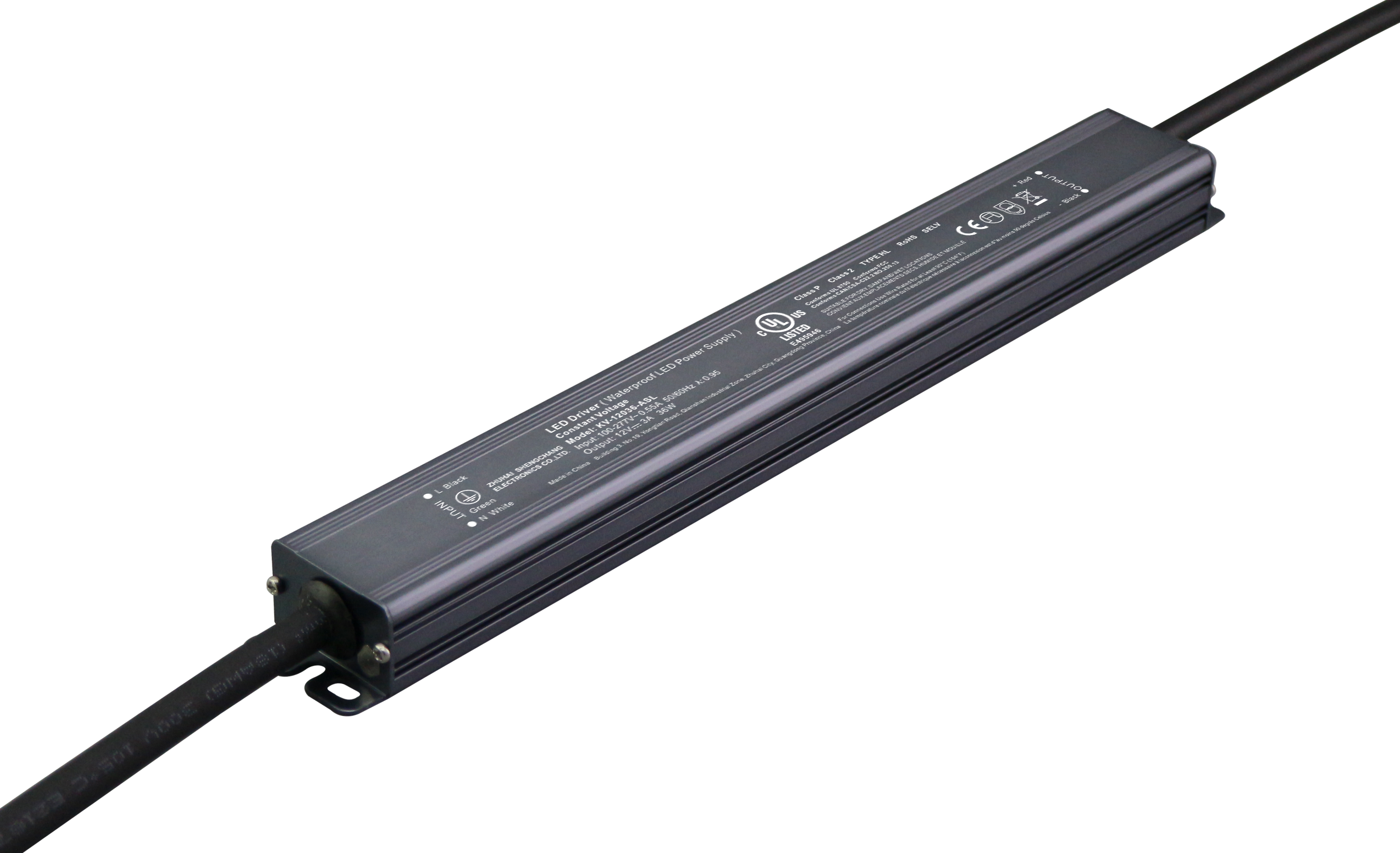 KV-ASL Series 36W Constant Voltage Non-Dimming LED Driver