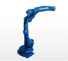 MOTOMAN-GP25<br>6轴垂直多关节型<br>负载：25KG<br>动作范围：1730ｍｍ<br>控制柜：YRC1000<br>用途：搬运、取件/包装、码垛、组装/分装
