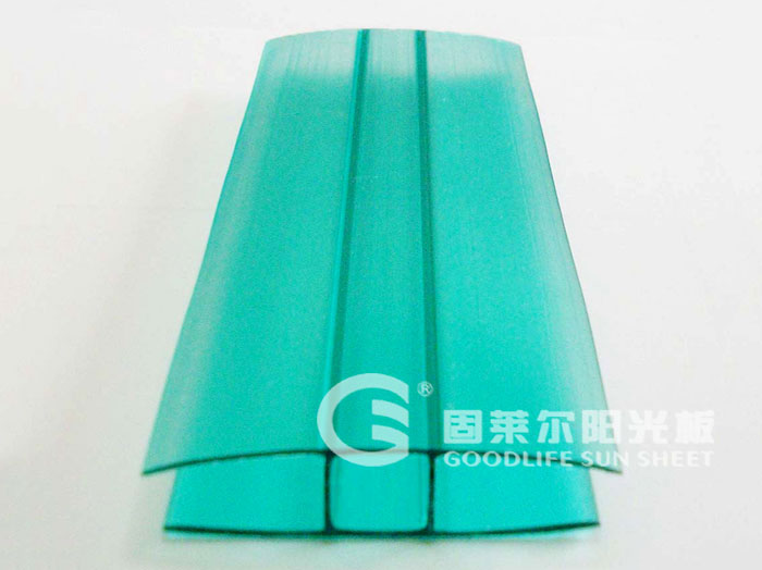 Accessories For Polycarbonate Sheet-PC-H connecting strip - green grass
