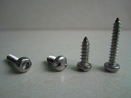 Self-tapping sharp-end anti-theft screw