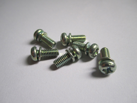 Spring pad two combination screw