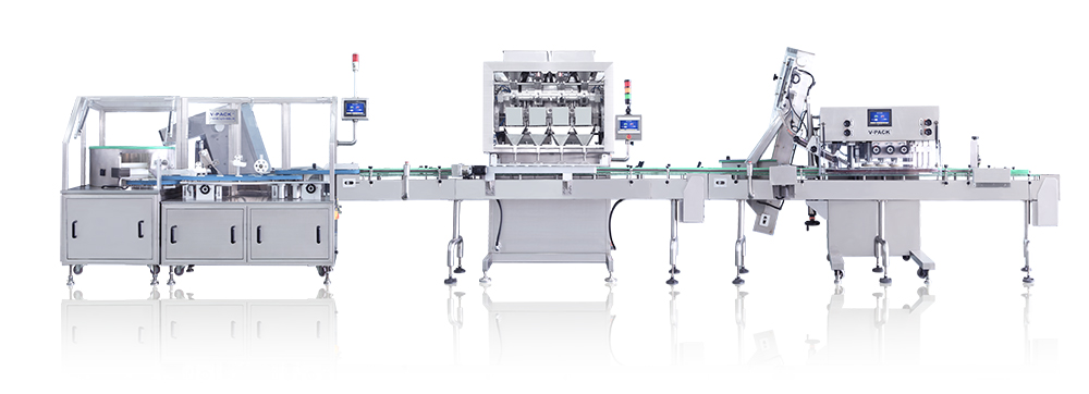 Fully intelligent pill packaging production line