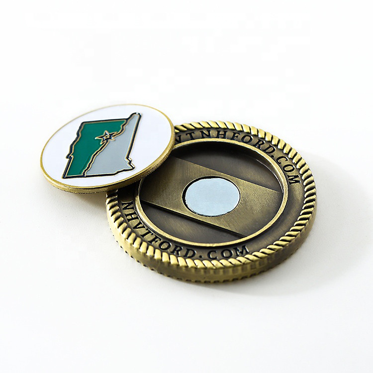 2 in 1 Challenge Coins With Magnet