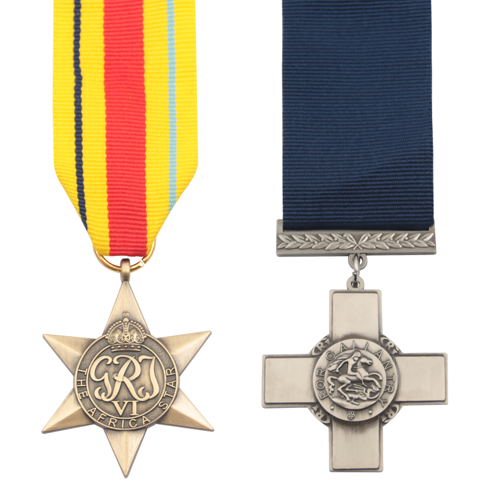 Antique Plating Medals/Medallion With Ribbon