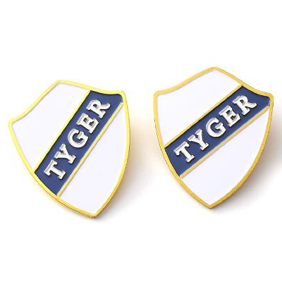 Lapel Pins With Safety Pins & Laser