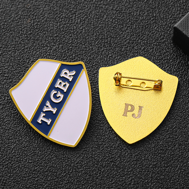 Lapel Pins With Safety Pins & Laser