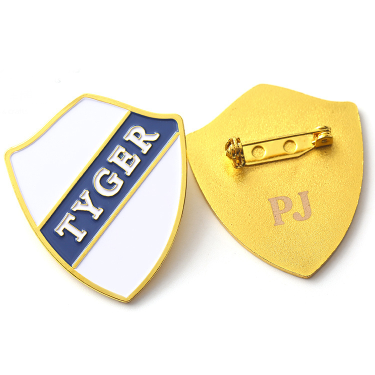 Lapel Pins With Safety Pins & Laser