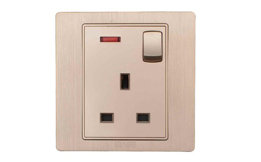 1Gang 13A single Switched Socket