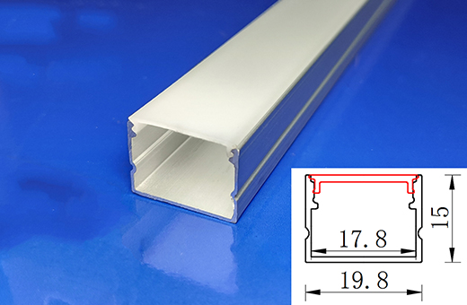 线条灯铝型材2015暗装3M-银-定制