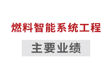 燃料智能系統工程主要業績