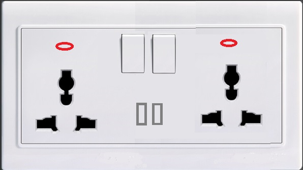 LK4075 13A DOUBLE UNIVERSAL SOCKET+2USB