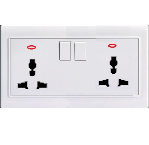 LK4074 13A DOUBLE UNIVERSAL SOCKET